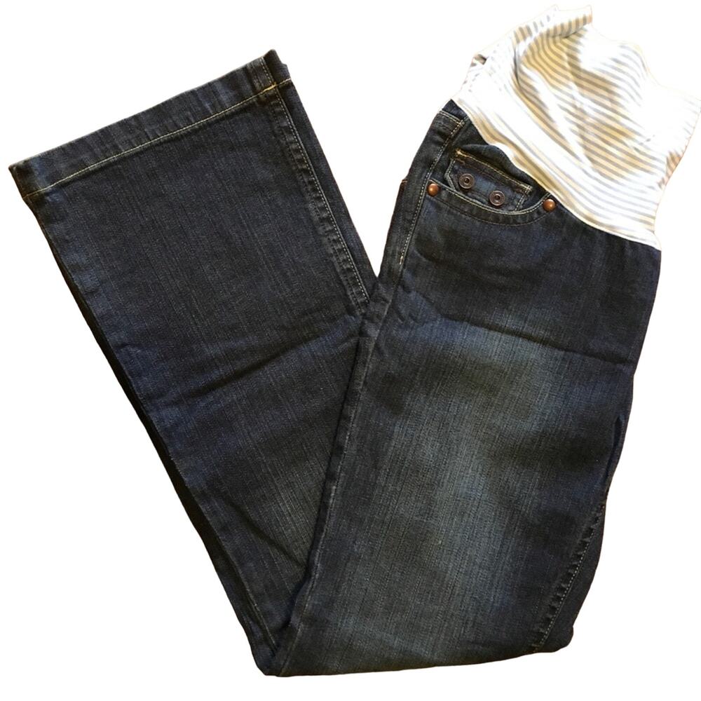 NWOT GAP Maternity Full Panel Bootcut Jeans Size 2